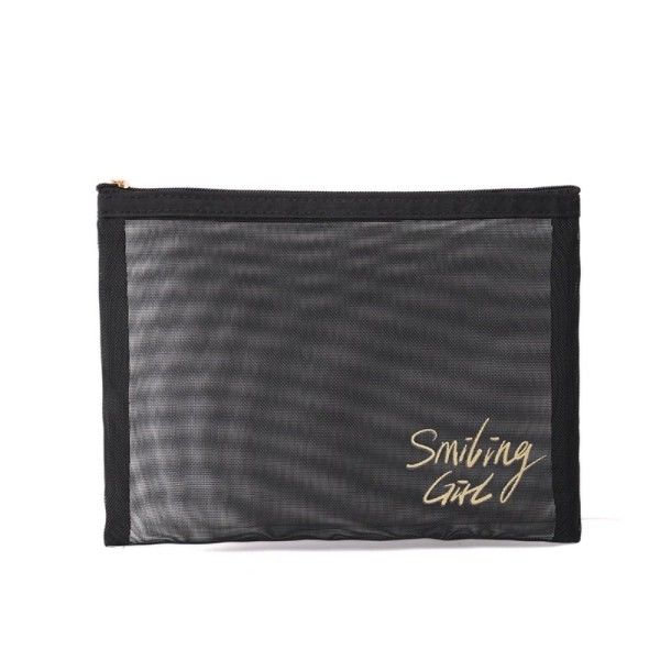 Mesh Cosmetic bag Meikkilaukku BLACK HH - varastossa Black H-H