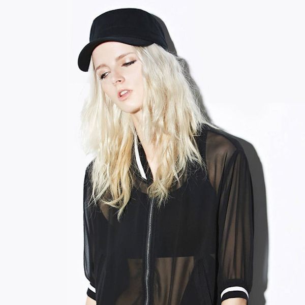 Herr Militär Cap Flat Top Kepsar SVART2 - stock black2
