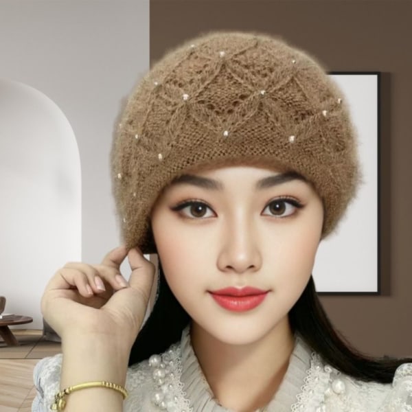 Vinterhatt Beanies Hat BEIGE - stock Beige