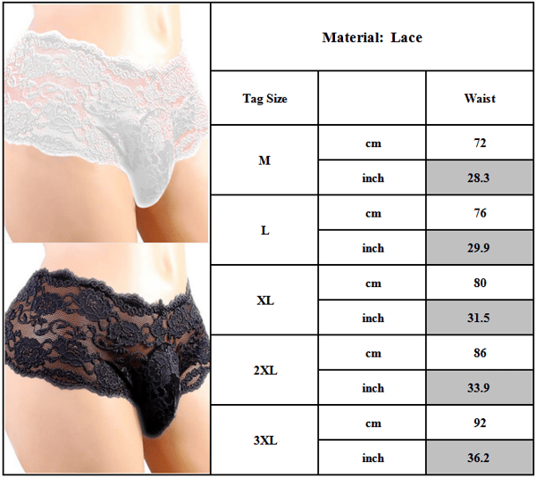 än Spetstrosa G-String Trosor Bikini Underkläder - on stock red M