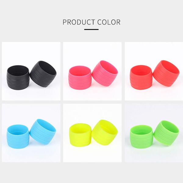 4kpl Bike Plug Rubber Road Polkupyörän kahvat PINK - spot ale Pink