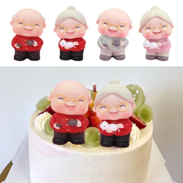 Longlife Morfar Mormor Cake Topper C - high quality C