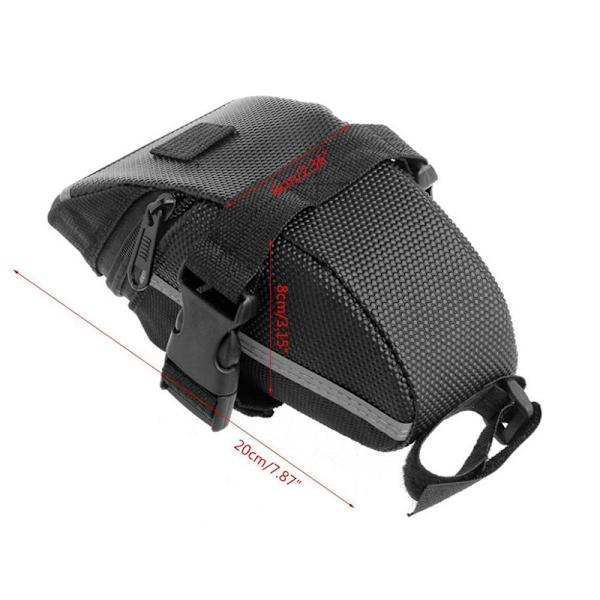 Cykel mountainbike sadelväska sadelrörsväska svansväska tool ba - stock black One Size
