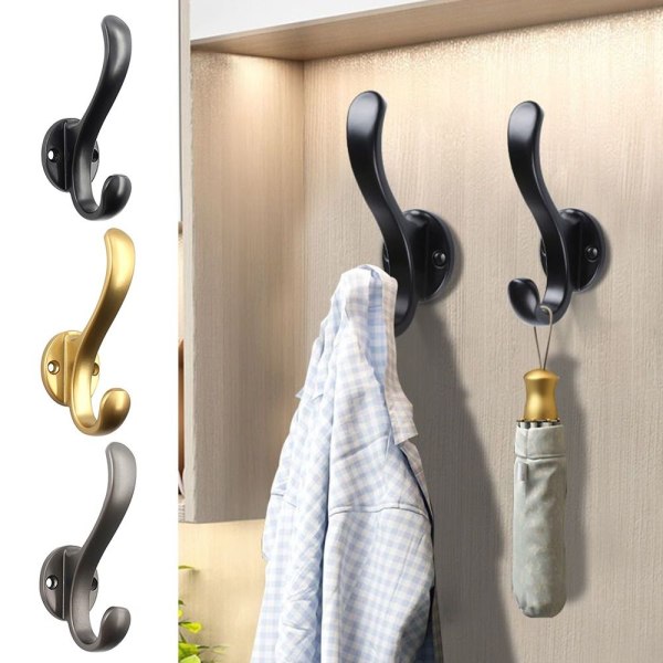 Klädkrokar Väggkrok GRÅ - on stock Gray