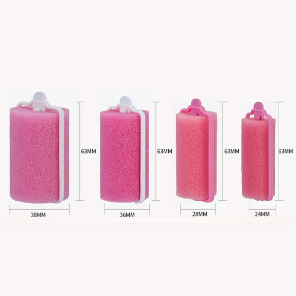 12 st Svampkudde Hårrullar Curlers DIY Curls Tool Kit DIY - stock