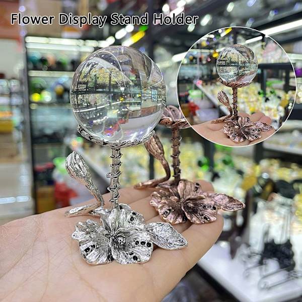 Kukkaesittelytelineen pidike Crystal Ball Base SILVER - varastossa Silver