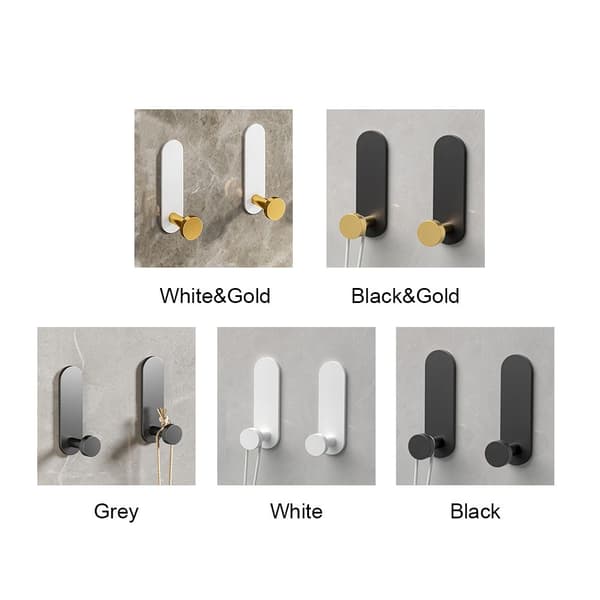2kpl/ Set Space Aluminium Itsekiinnittyvä kaapukoukku musta - varastossa black