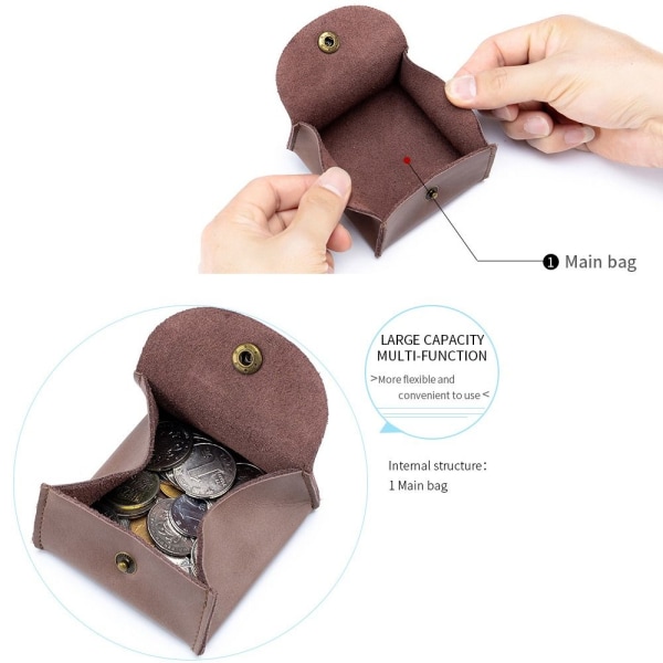 Myntväska Män Kvinnor Plånböcker KAFFE - on stock Coffee
