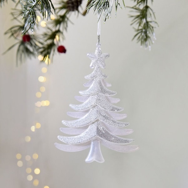 Joulukuusen riipukset Puuhun roikkuvat SNOWFLAKE - varastossa Snowflake