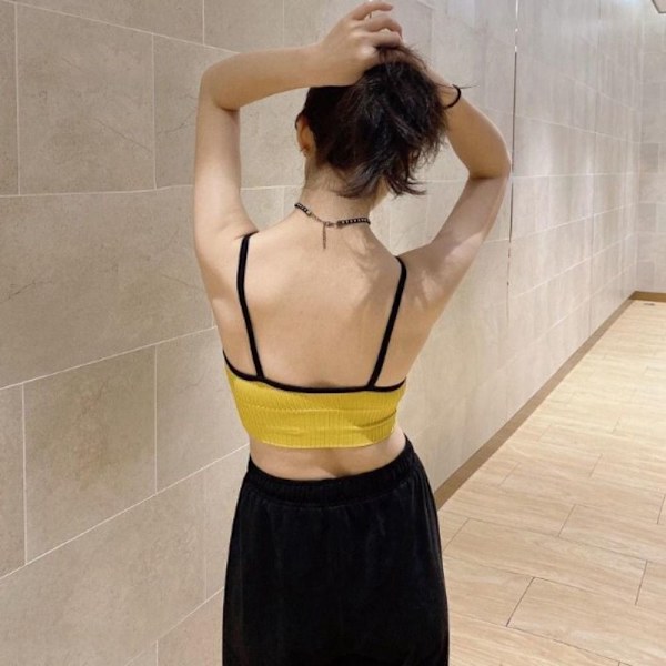 Urheiluliivit Naisten Gym Sexy Crop Top Bra Women Cotton - spot-ale