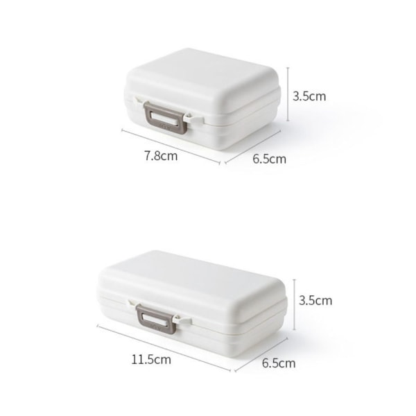 Pill Box Pill Case WHITE LL - stock White L-L