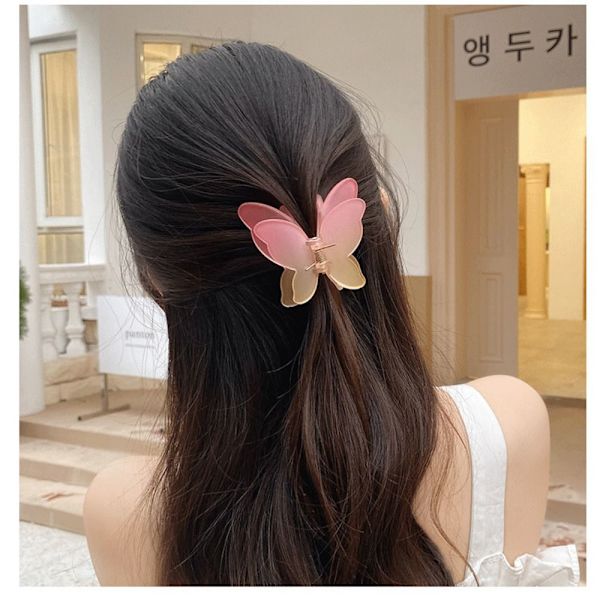 Naisten Hair Claw Butterfly -hiusneula KELTAINEN - spot-myynti yellow