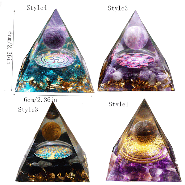 Orgone Pyramid Positiv energigenerator STYLE4 - high quality