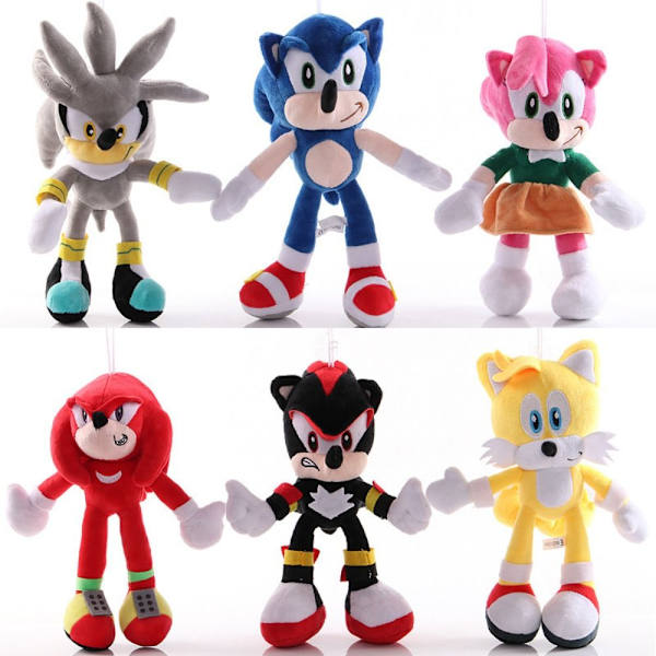 28 cm Sonic Pehmo Doll Avaimenperä Shadow Hedgehog Täytetty heilurilelu - varastossa