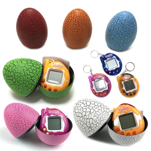 Dinosaur Egg Digital Electronic E-Pet Virtual Cyber ​​​​blue - spot-ale blue