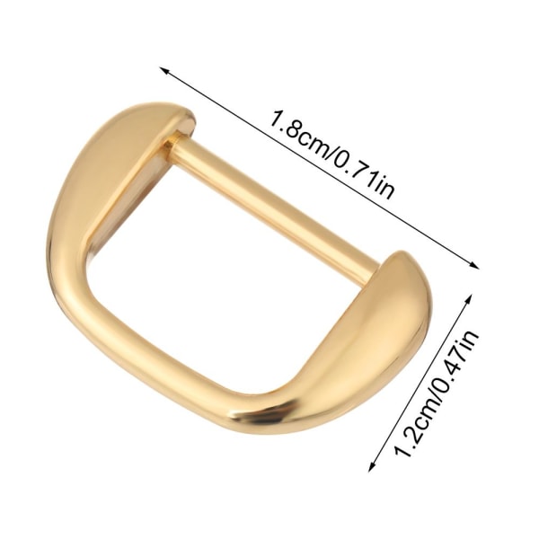 1/2/5st D Ring Metallspänne SILVER 5ST - on stock Silver 5pcs