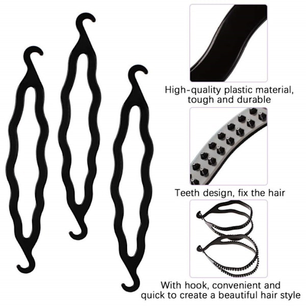 10st Hårbulle Maker Magic Hair Styling Tools - spot sales 10Pcs