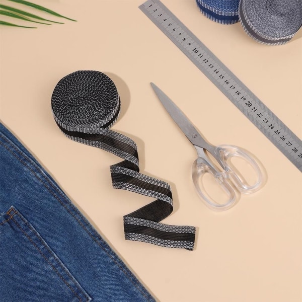 10st Rullade Byxor Patch Byxor Paste Edge Tape GRÅ - spot sales Gray