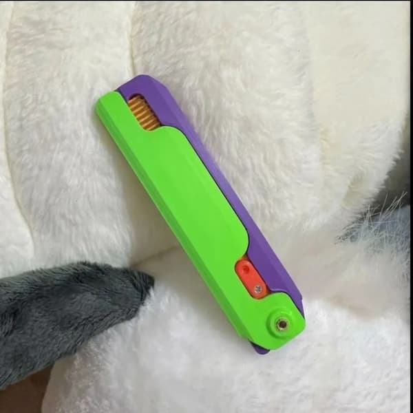3D Gravity Comb Dekompression Push Card Toy ROSA - i lager Pink