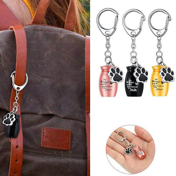 Kremeringsurnor för husdjur Nyckelring Askhållare ROSE GULD B - high quality Rose Gold B-B
