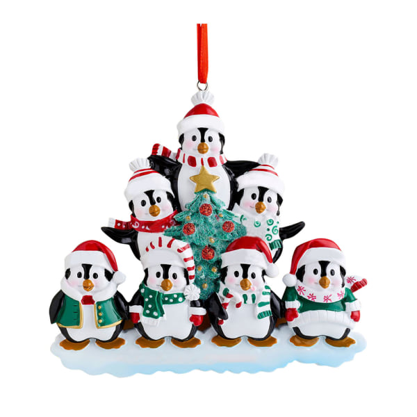Jul Xmas Tree Penguin hängande dekoration Bauble Ornament - on stock 7 penguins