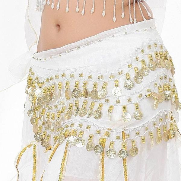 Magdansbälte Höfthalsduk VIT - on stock White