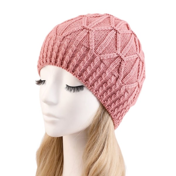 Manschettstickad cap ROSA - high quality pink