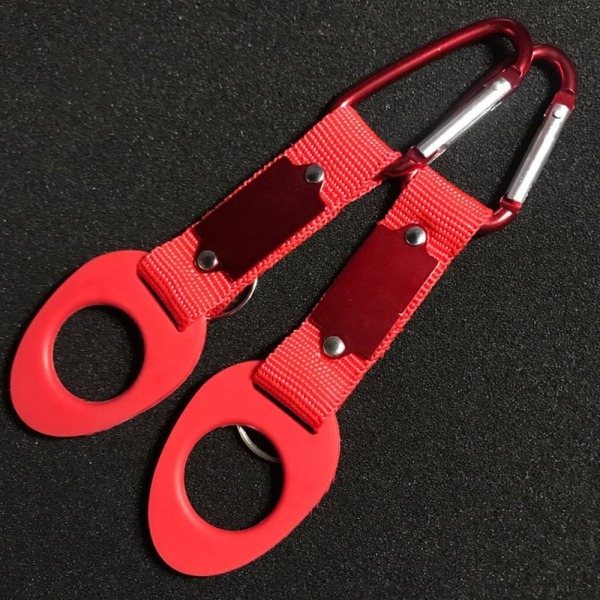 10 kpl Sport Kettle Buckle Outdoor Carabiner RED - spot-myynti Red