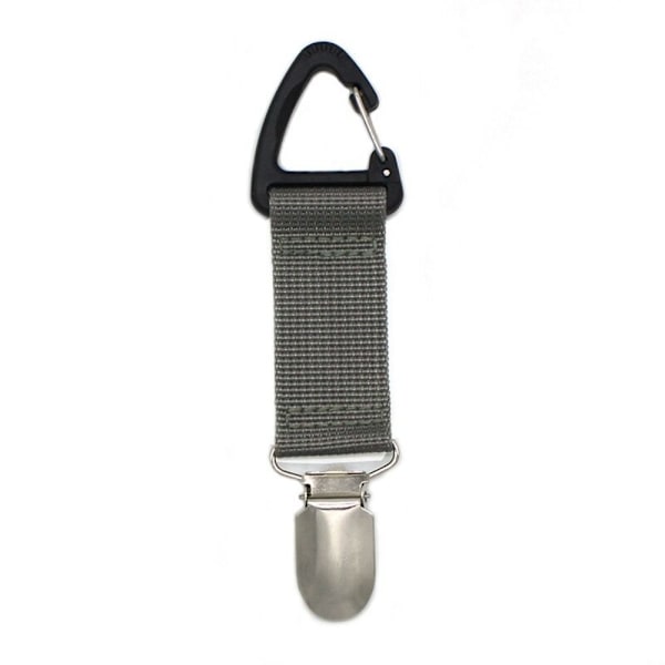 2 kpl Hattupidike Kangasklipsit GREY - spot-ale Grey