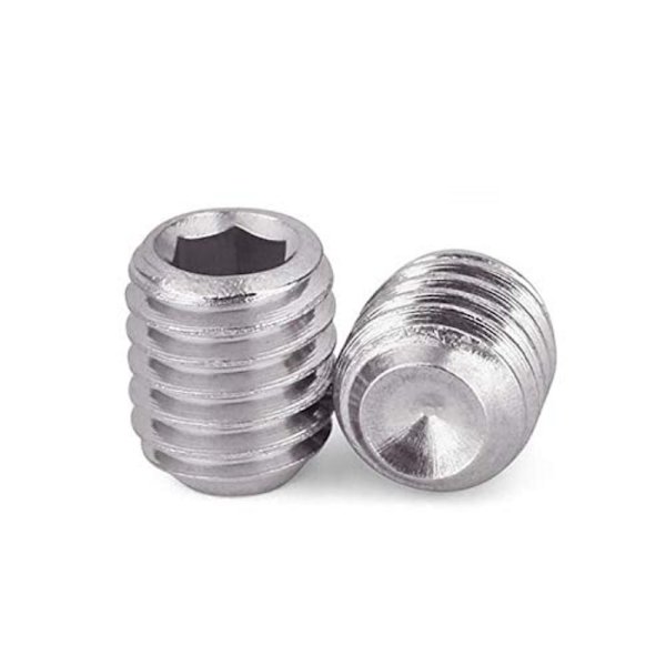 100 kpl Grub Screw Socket Screw Flat End Machine Screw - korkea laatu