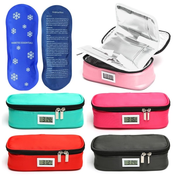 Insulin Cooler Bag Pill Protector PINK - varastossa pink