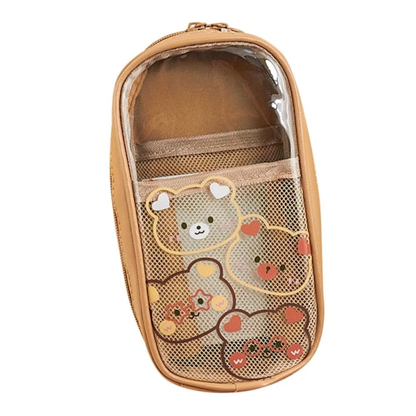 Tre-lagers Bear Pencil Bag Pencil Paper Box C - on stock C