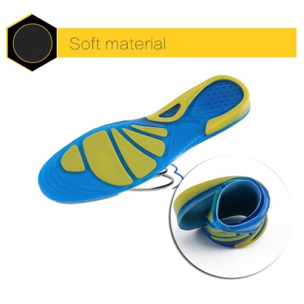 Work Boot Innersulor Massage fotdyna BLÅ - on stock Blue M (6-9)