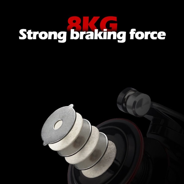 Fiskrulle med spinnhjul - stock HD4000