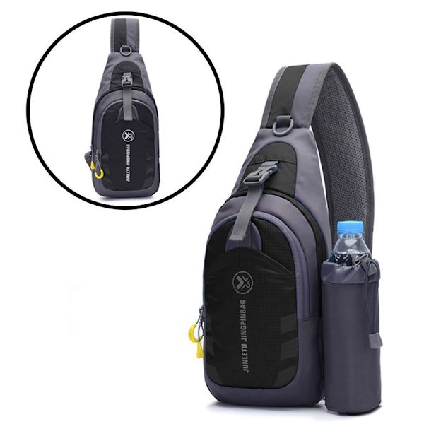 Unisex-rintalaukku Outdoor Sling Backpack MUSTA - varastossa black