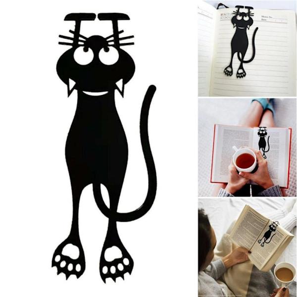 2kpl Black Cat -kirjateline kirjapapereille Creative Gift - varastossa