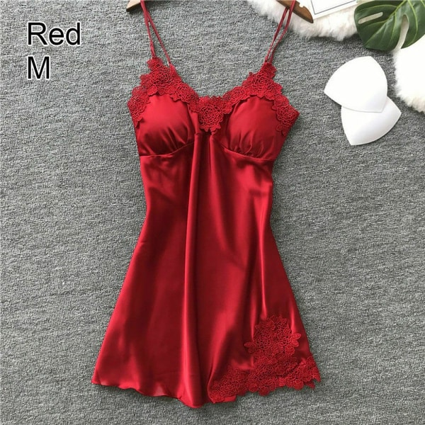 Naisten yöasut Lace Nightwear RED M - varastossa