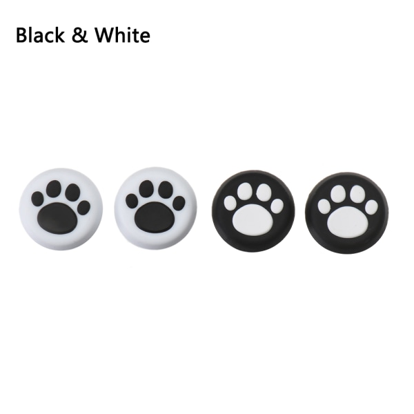 4 st PS5 tumstickshandtag silikon SVART &amp; VIT - on stock black&white