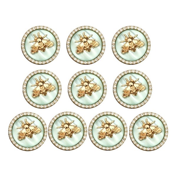 10st Strassknappar Pärlhårnålar BLÅ 23MM - on stock Blue 23mm