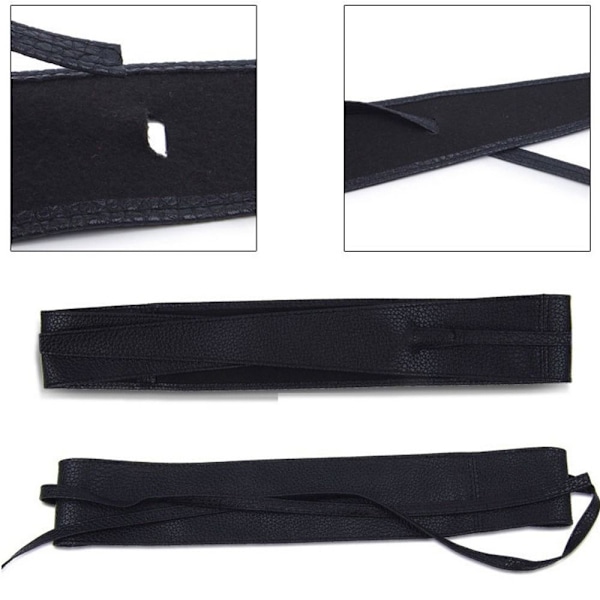 Naisten vyö mekkoon Nahkainen bowknot leveät vyöt - varastossa Apricot