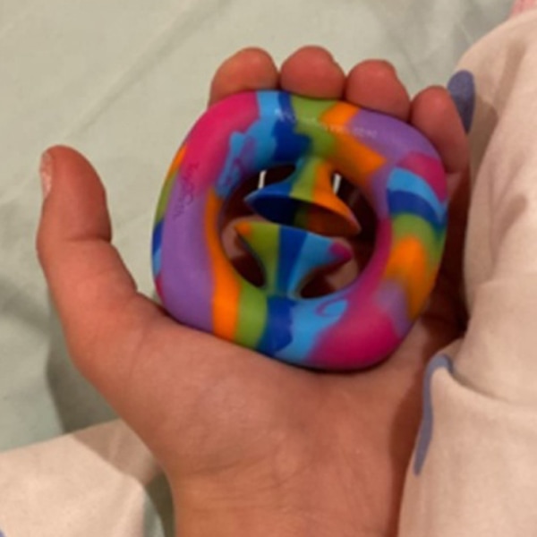 Snapper Sensory Fidget Toy Hand Strength Grep Klämbara leksaker - spot försäljning Blue