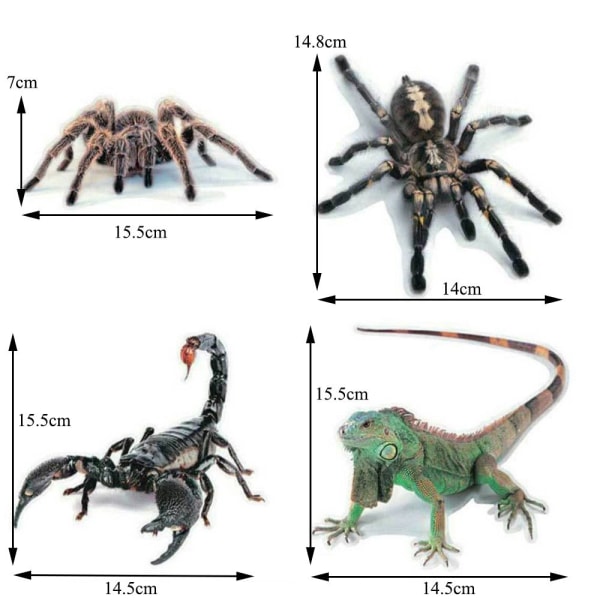 3D-bilklistermärke Autodekor Spider Crawling ÖDLA - on stock Lizard