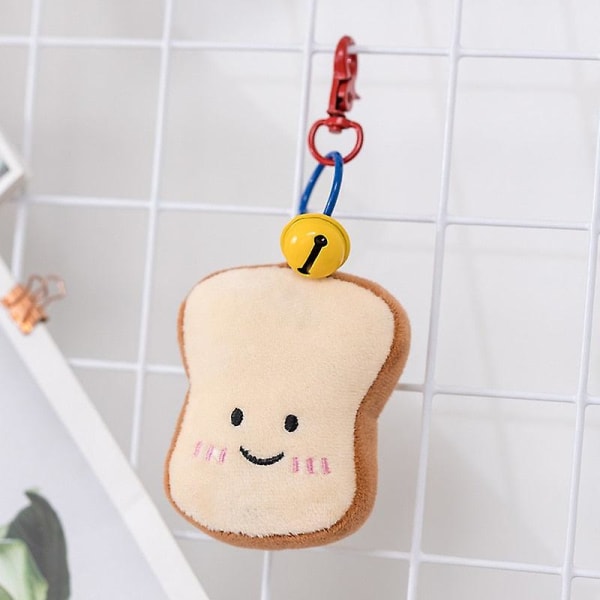 Mjuk tecknad figur pretzel crossant toast bröd docka plysch mat leksak fylld baguette pochera ägg dekor docka för flicka barn födelsedag - stock 10cm bread