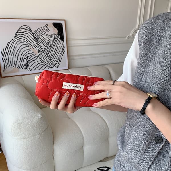 Makeup Handväskor Förvaringsväska RÖD LITEN - on stock red small