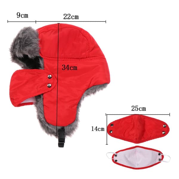 Bomber Hats Thick Warm Cap MUSTA - varastossa