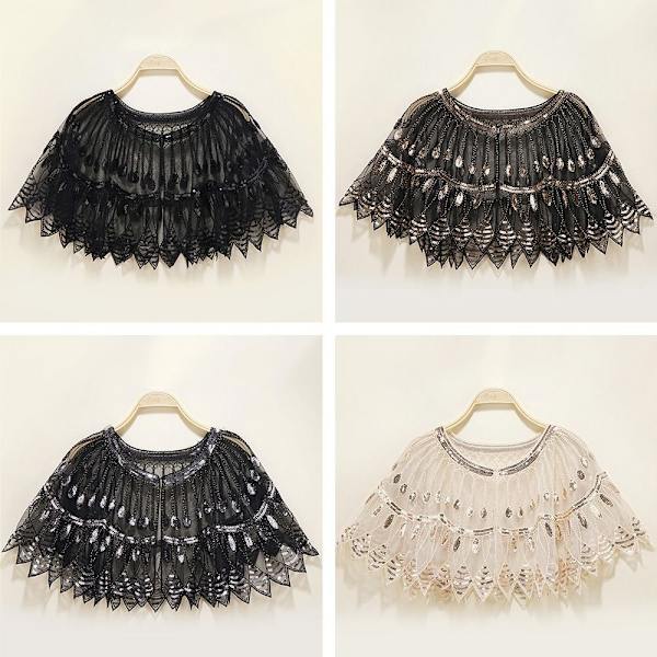 Naisten huivi Prom Cape MUSTA - varastossa black