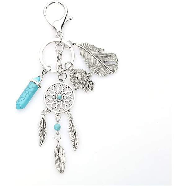 Dream Catcher nyckelring Bohemisk stil metall nyckelring present till tjej - spot sales