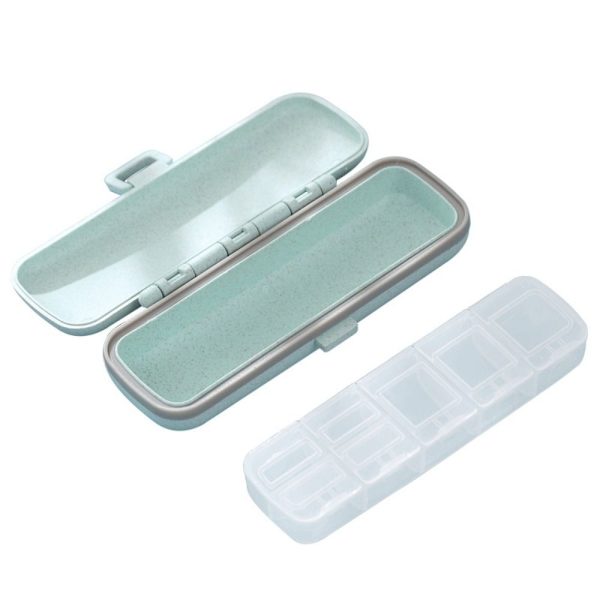 Medicin Box Pill Organizer BLÅ - stock blue