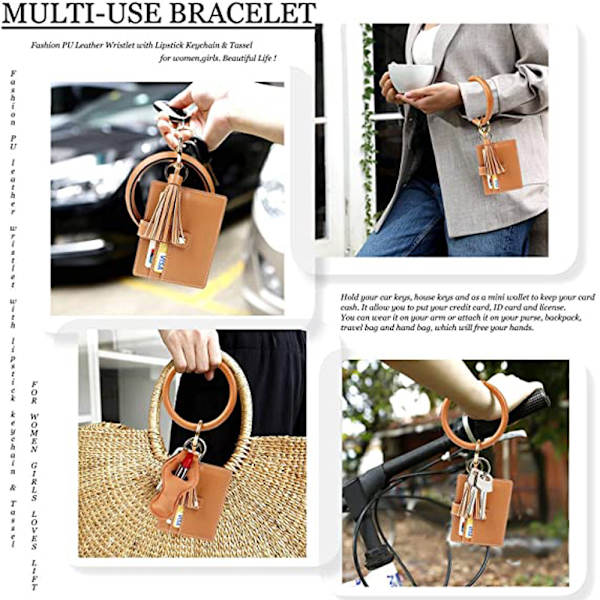 Lompakon avaimenperä Wristlet avaimenperä 7 - spot-myynti