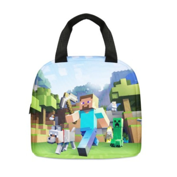 Minecraft Lunchpåse Bento Box Isoleringspaket Thermal påse - spot sales A